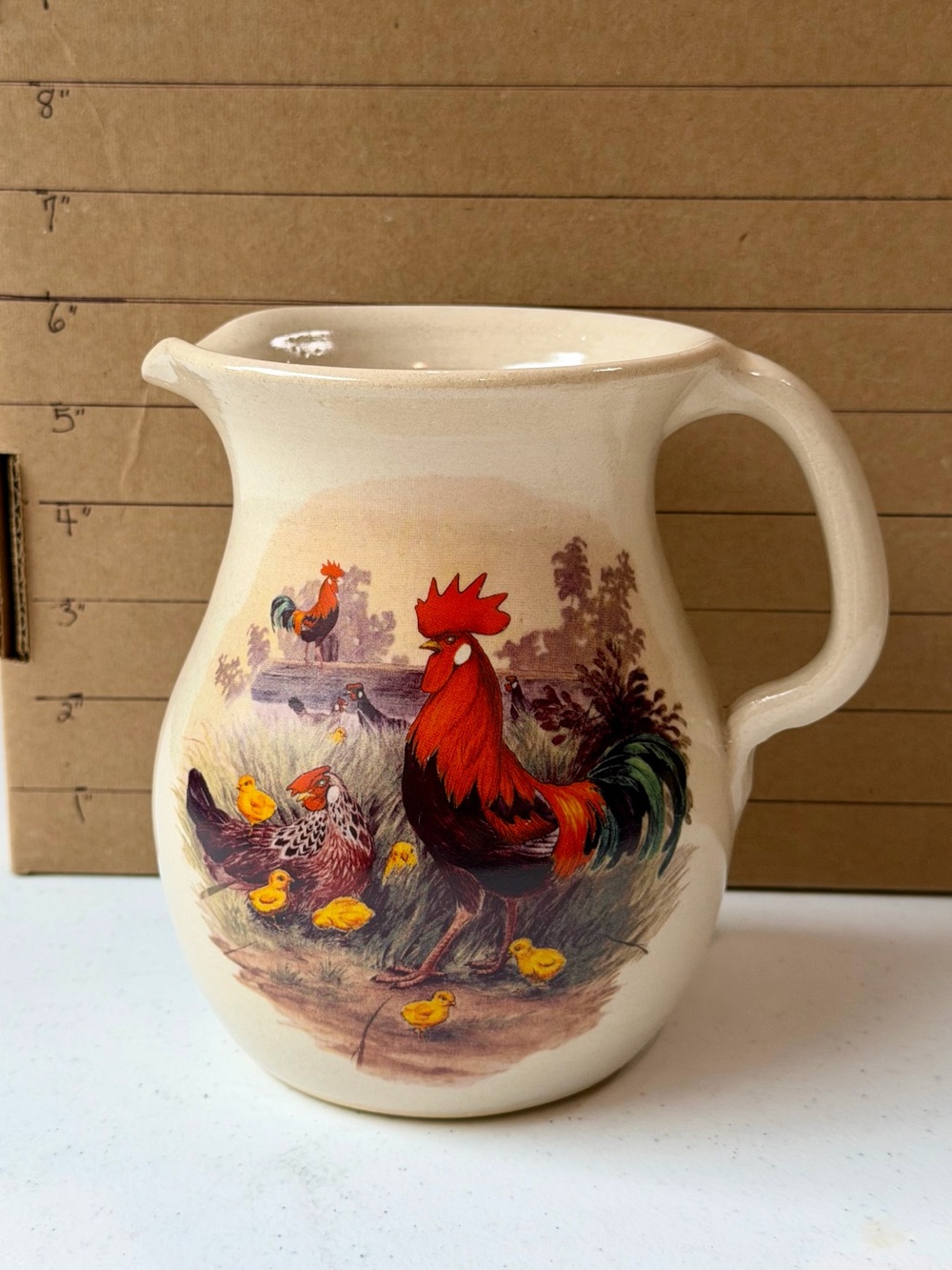 Casey Pottery Rooster Pitcher